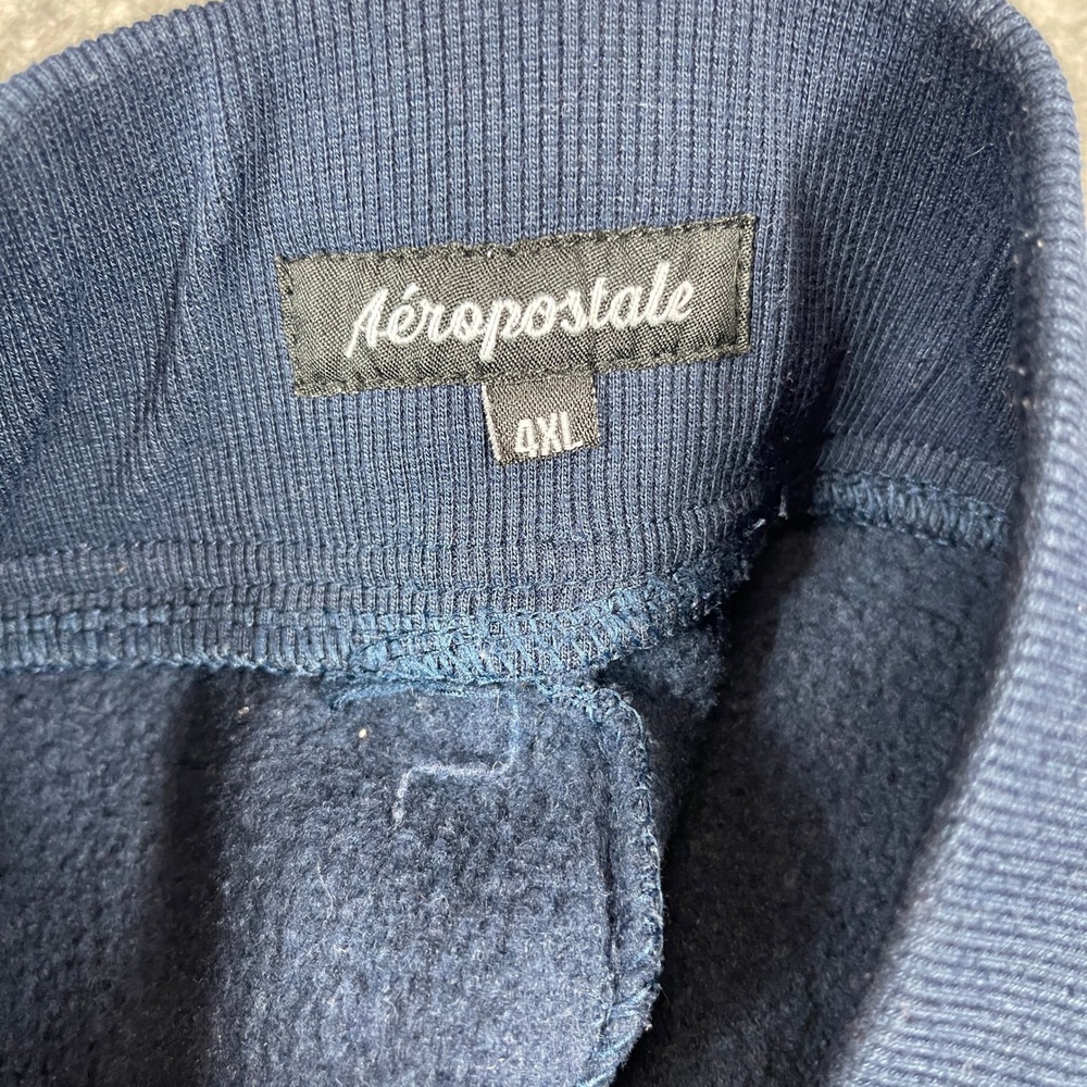 Aeropostale Mens 4XL Navy Blue Aero 1987 NYC Athletics Jogger Sweatpants Striped - Picture 6 of 11